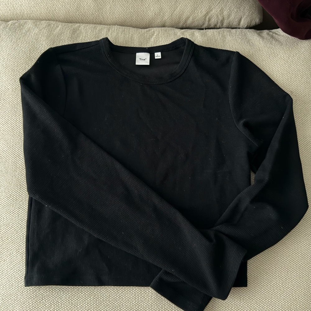 Tna waffle cropped long sleeve